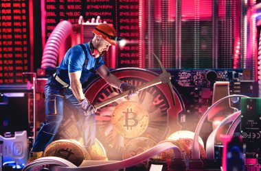 Genel kavram-in bilgisayar bilgisayar devre levhasını bitcoin madencilik.