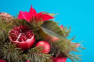 Noel buket. Stüdyo çekimi