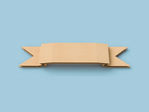 Концепция быстрого питания из картона на бумажном фоне . — стоковое фото