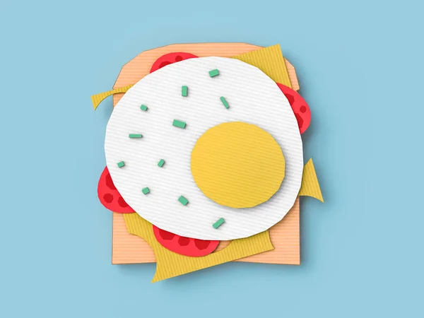 Concepto de fondo de comida rápida de cartón sobre fondo de papel . — Foto de Stock