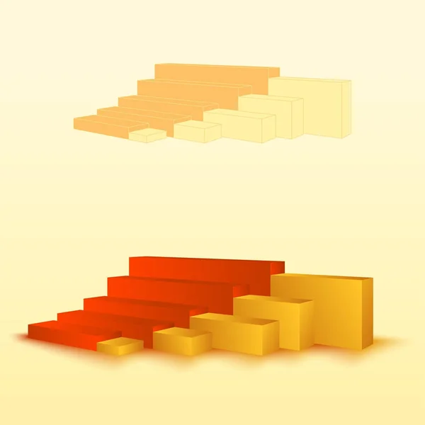 3D Balkendiagramm, Balkendiagramm-Element. editierbare Vektorgrafiken. Illustration für Wirtschaft, Finanzen, Wachstumskonzepte. — Stockvektor