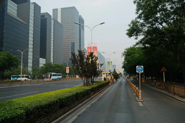 Pékin Chine 2019 Trafic Dans Les Rues Centrales Ville — Photo