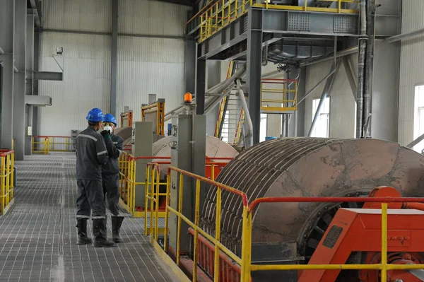 贾拉拉巴德地区 吉尔吉斯斯坦 2018 Kaz矿业公司铜加工技术设备 — 图库照片