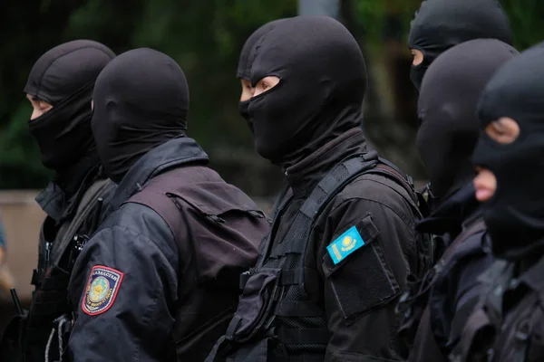 stock image Almaty / Kazakhstan - 06.12.2019 : Special division of the Ministry of internal Affairs of Kazakhstan.