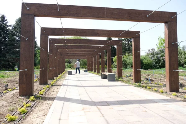 Almaty Kazakistan 2020 Area Ricreativa Visitatori Dell Orto Botanico — Foto Stock