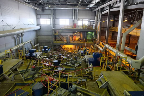 Magadan Rusya 2019 Metalurjik Bir Fabrikadaki Borular Filtreler Maden Işleme — Stok fotoğraf