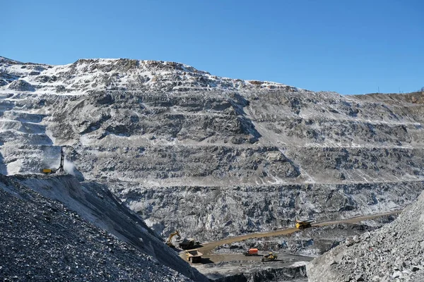 Territoire Khabarovsk Russie 2018 Une Mine Ciel Ouvert Sont Extraites — Photo