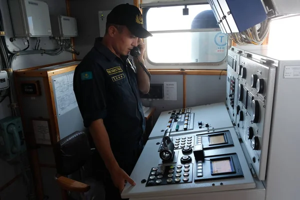 Aktau カザフスタン 2018 カザフスタン海軍の軍事演習 — ストック写真