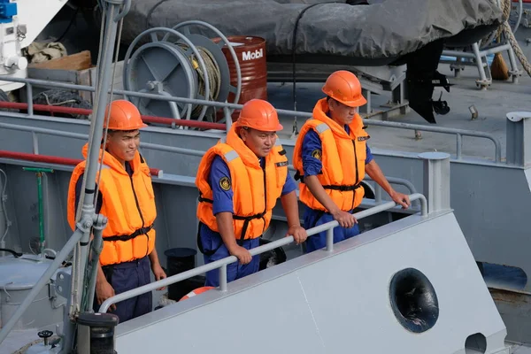 Aktau Kazajstán 2018 Ejercicios Militares Las Fuerzas Navales Kazajstán —  Fotos de Stock