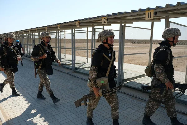 Aktau Καζακστάν 2018 Ασκήσεις Των Ναυτικών Δυνάμεων Του Καζακστάν Στην — Φωτογραφία Αρχείου