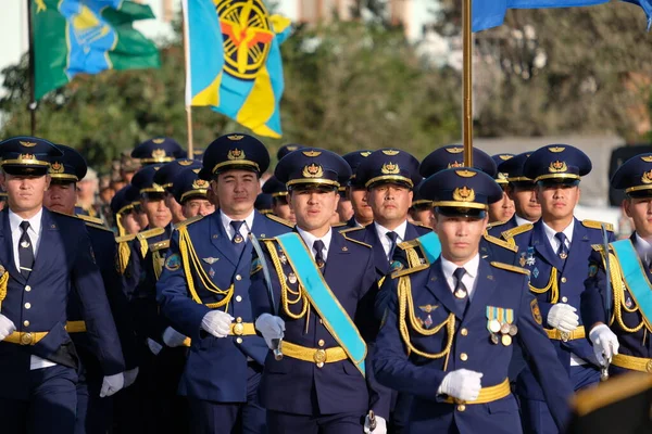 Aktau Cazaquistão 2018 Desfile Das Forças Navais Cazaquistão — Fotografia de Stock