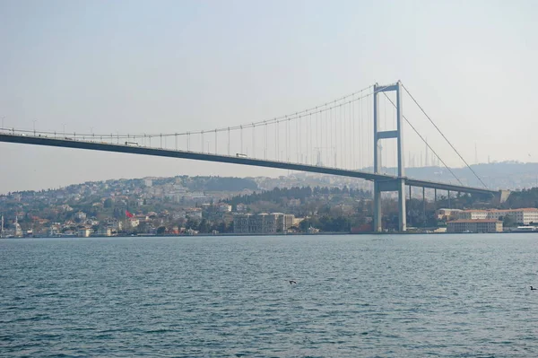 Κωνσταντινούπολη Τουρκία 2017 Παράκτια Ζώνη Και Αρχιτεκτονική Του Πορθμού Του — Φωτογραφία Αρχείου