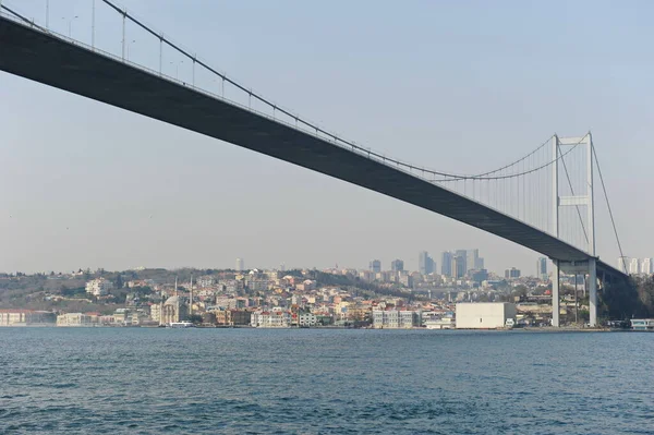 Estambul Turquía 2017 Zona Costera Arquitectura Del Estrecho Del Bósforo —  Fotos de Stock