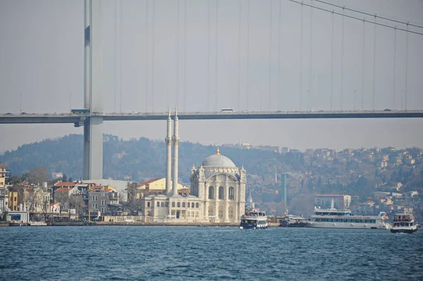 Istanbul Türkei 2017 Küstengebiet Und Architektur Der Bosporus Straße Eine — Stockfoto