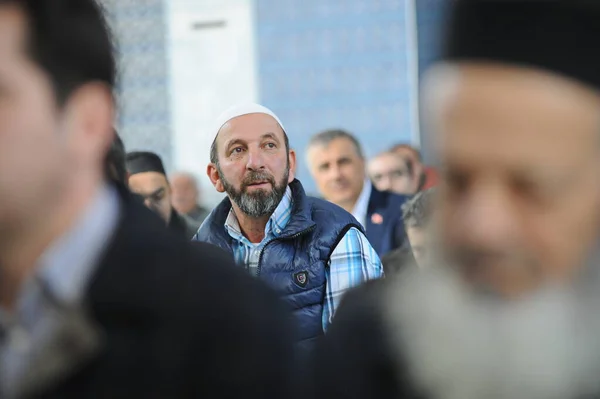 Stanbul Türkiye 2017 Yerel Camide Cemaat Cuma Namazı Vakti — Stok fotoğraf