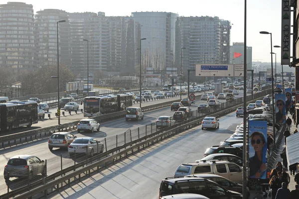 伊斯坦布尔 土耳其 2017 派遣人员和车辆处理个人事务 城市的一个地区 — 图库照片