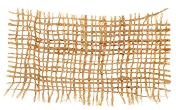 Brown natural sackcloth texture — Stock Photo, Image