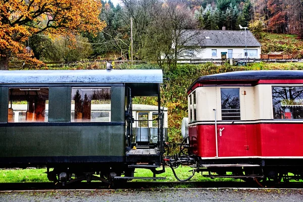 Starych wagonów pasażerskich — Zdjęcie stockowe