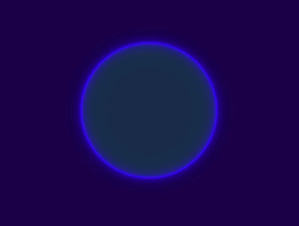 Cercle fluorescent bleu — Photo