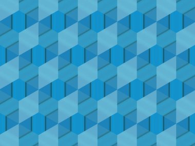 Soyut mavi mimari peyzaj