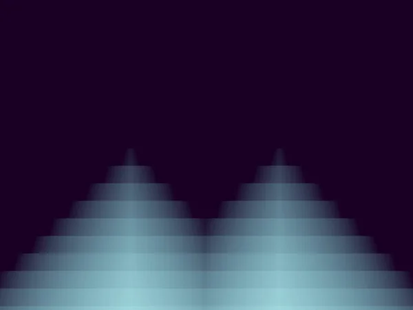 Абстрактний сучасний фон, градієнтні блакитні піраміди — стокове фото