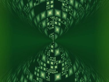 Soyut piramit dinamik yeşil yapısı 