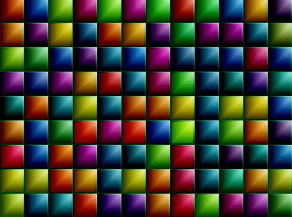 Abstract Multicolored Horizontal Vertical Squares Periodic Background Gradient Structure — Stock Photo, Image
