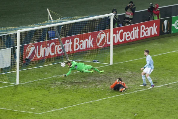 Gefährlicher Moment im Tor von Celta — Stockfoto