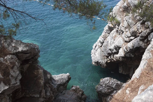 Top view of a small cove — Stock Photo, Image