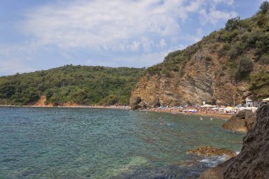 Kum ve çakıl plaj, Mogren Budva'nın