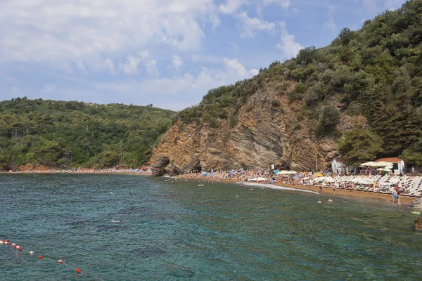 Kum ve çakıl plaj, Mogren Budva'nın