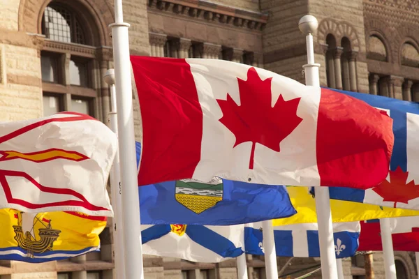 Флаг Канады, путешествия — стоковое фото