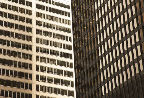 Golden Modern glass skyscrapers in Toronto, Canada — Stock Photo, Image