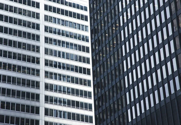 Modrá moderní Skleněné mrakodrapy v Torontu, Kanada — Stock fotografie