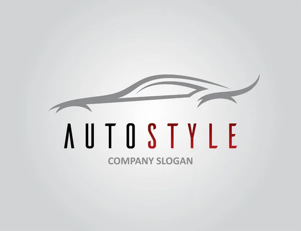 Design de logotipo de carro de estilo automático com silhueta de veículo esportivo conceito —  Vetores de Stock