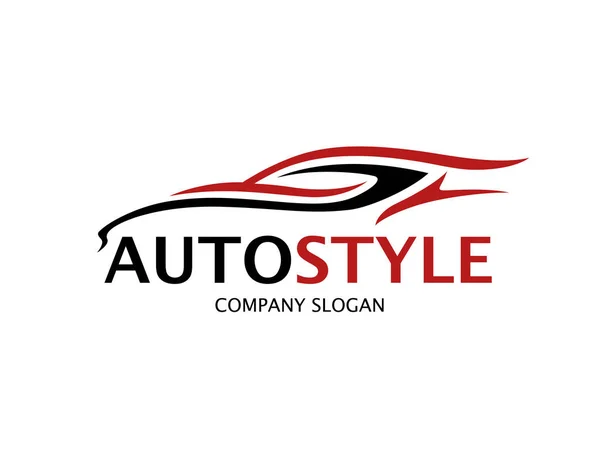 Design de logotipo de carro automotivo com silhueta de veículo esportivo abstrato —  Vetores de Stock