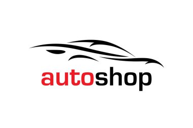 Sports car vehicle silhouette clipart