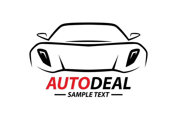 Design logo silhouette veicolo sportivo — Vettoriale Stock