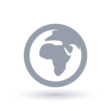 Planet earth simgesini. Afrika sembolü.