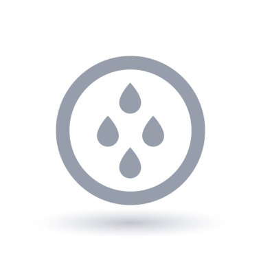 Yağmur su hava simgesi. Waterdrop sembolü yağmur.