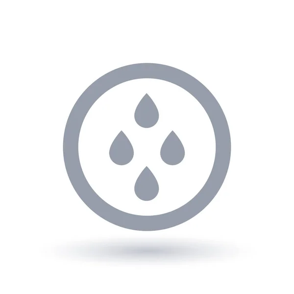 Icône météo pluie eau. Pluie symbole de goutte d'eau . — Image vectorielle
