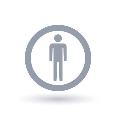 Adam simgesi. Erkek sembolü. Mens işareti.