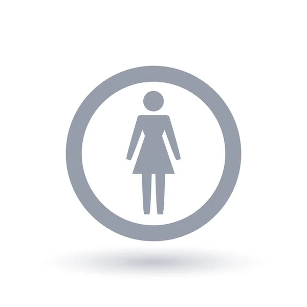 Une icône de femme. Symbole féminin. Madame signe . — Image vectorielle