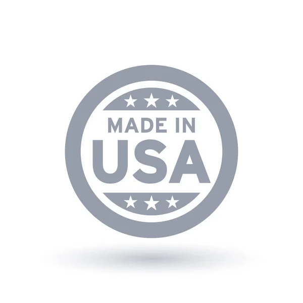 Feito no ícone dos EUA. Símbolo do produto americano . — Vetor de Stock