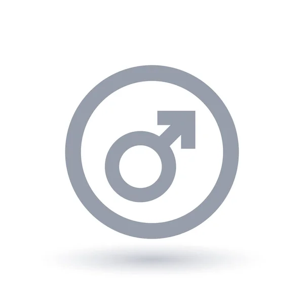 Signo masculino. Símbolo masculino. Icono de género . — Archivo Imágenes Vectoriales