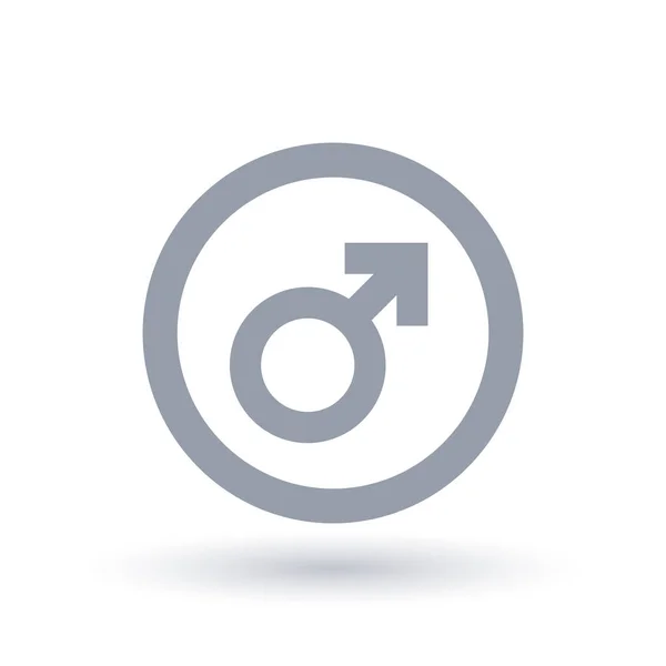 Männliches Zeichen. männliches Symbol. Gender-Symbol. — Stockvektor