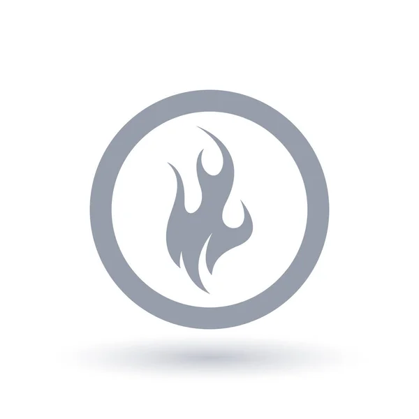 Feuer-Symbol. Flammensymbol. — Stockvektor