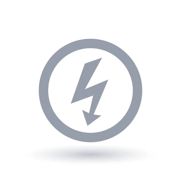 Icono del perno de flecha. Símbolo flash eléctrico . — Archivo Imágenes Vectoriales