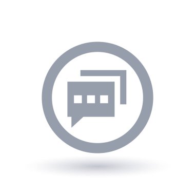 Sosyal sohbet simgesi. App ileti simgesi. 