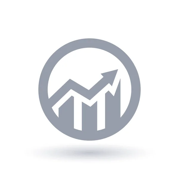 Pfeil Erfolgsikone - Symbol für Geschäftswachstum — Stockvektor